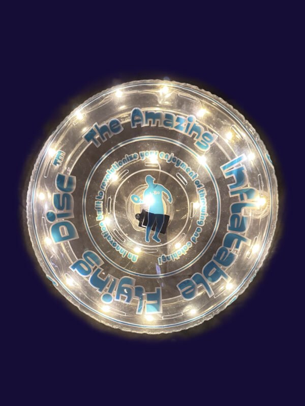 Moonlit Drift - 12-inch warm white LED flying disc designed for night play and quiet evenings
