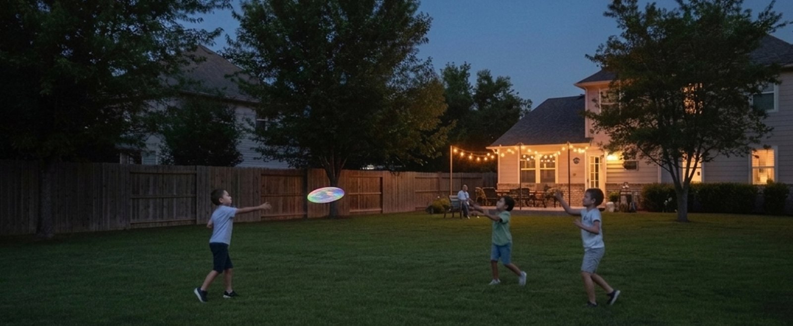 🌙 Moonlit Drift - 12-inch warm white LED flying disc designed for night play and quiet evenings